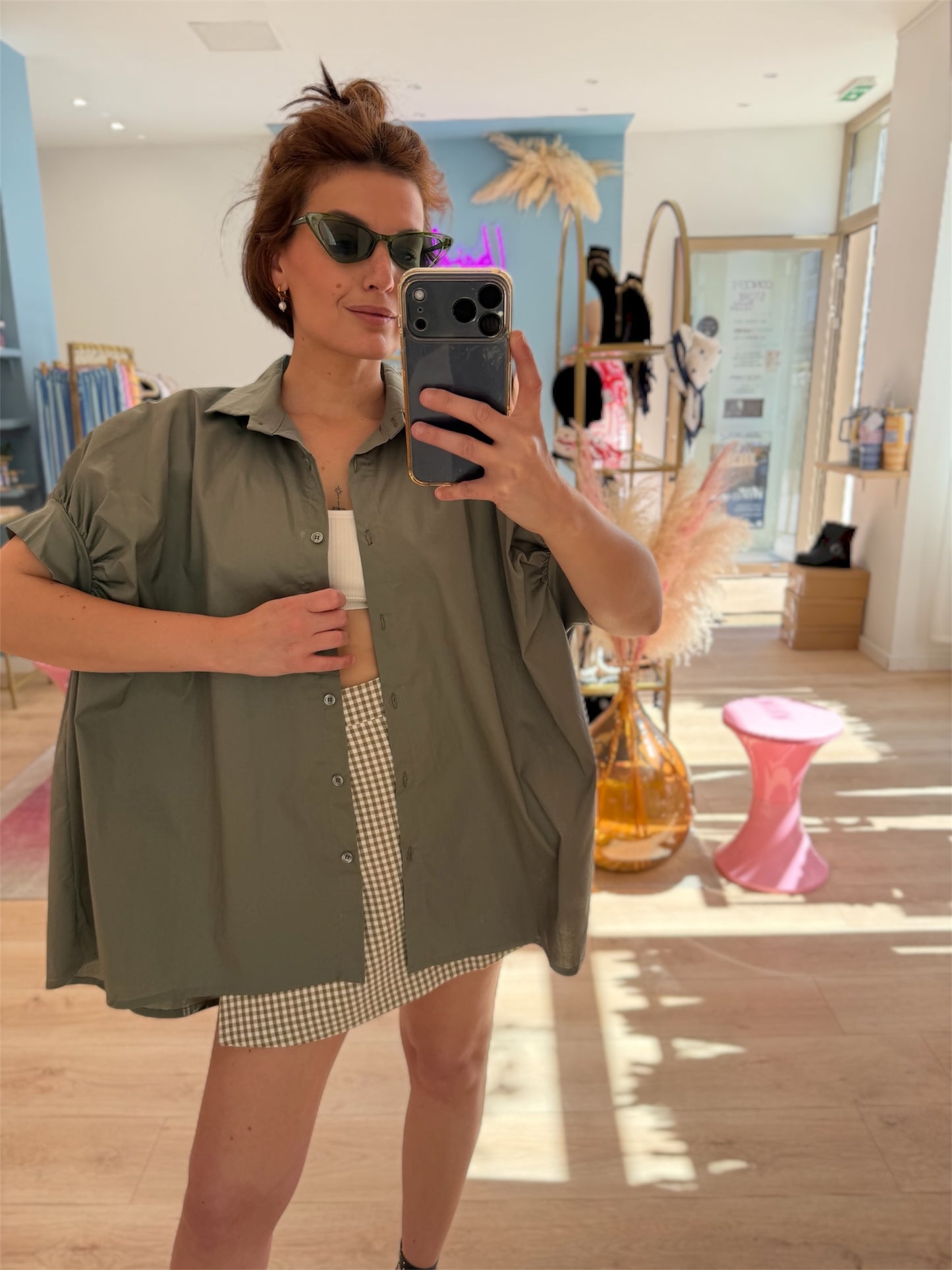 Chemise Laora kaki