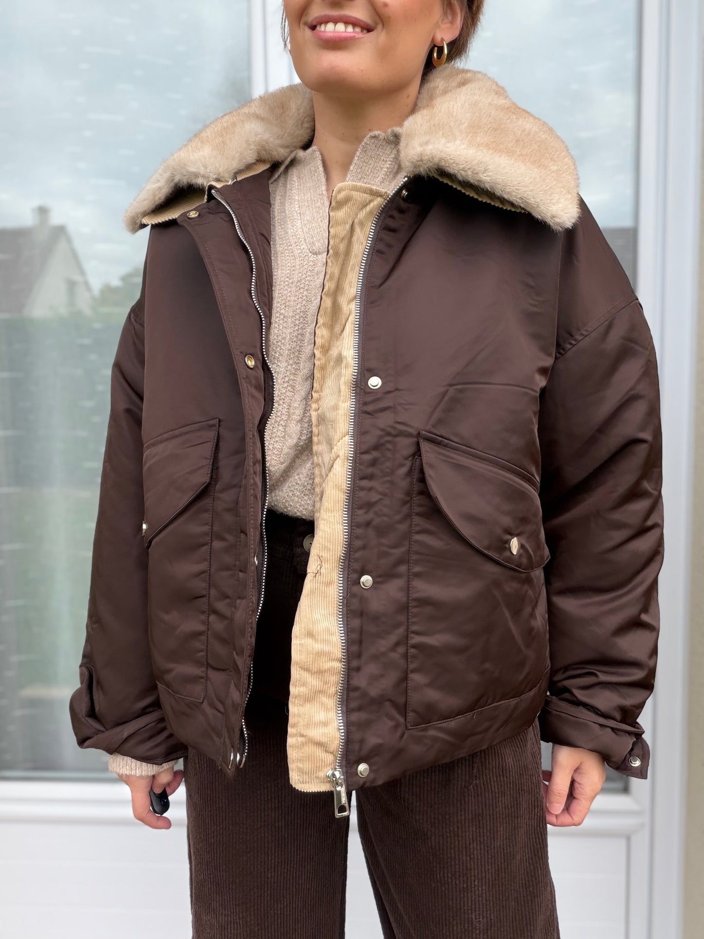 Manteau Nova chocolat