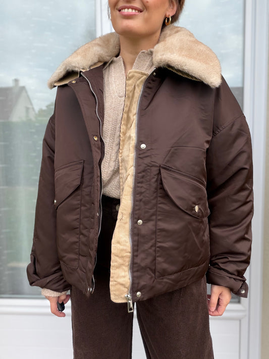 Manteau Nova chocolat
