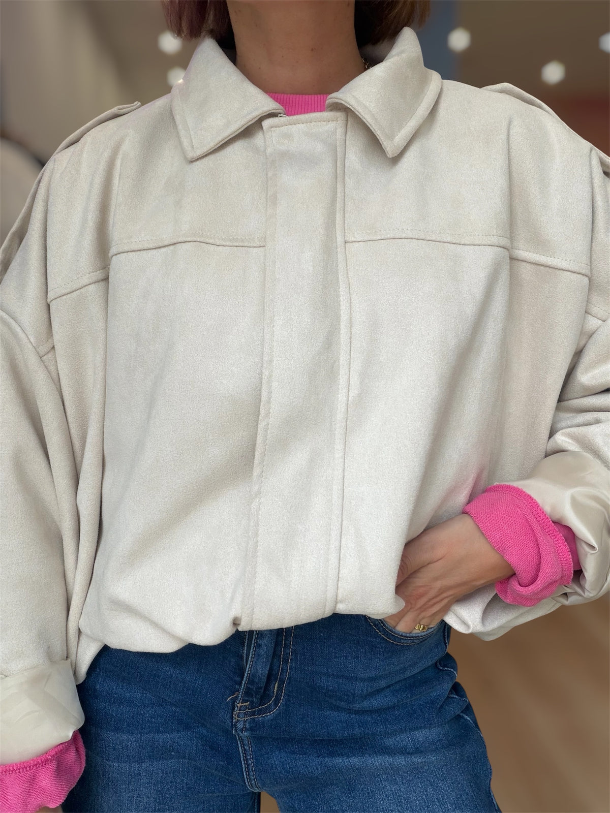 Bomber Brooke beige