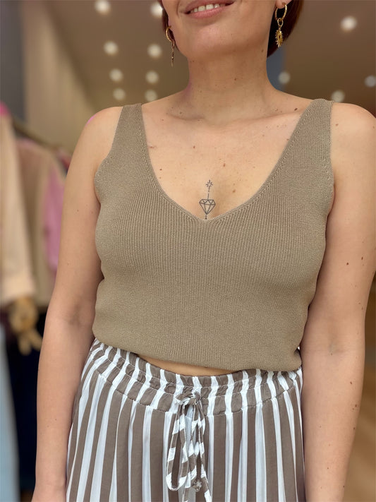 Top Yse taupe