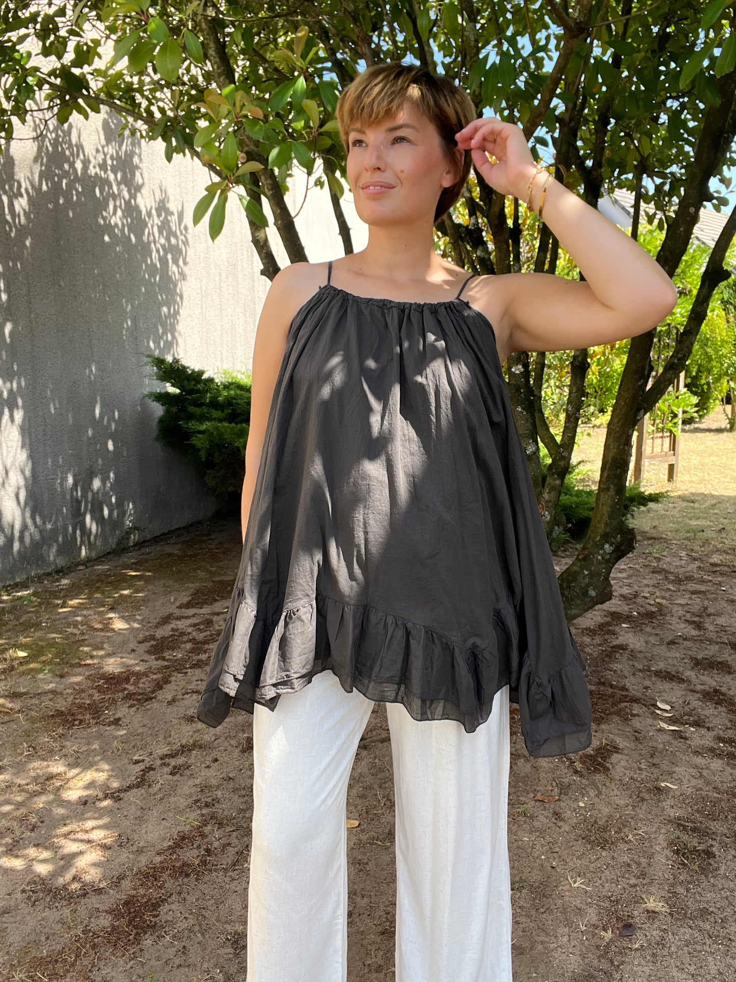 Robe Lyra marron