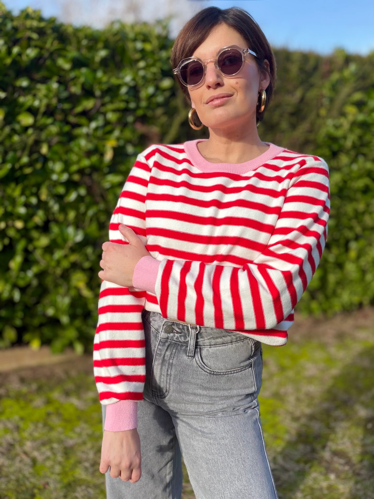 Pull Eira Rouge/rose