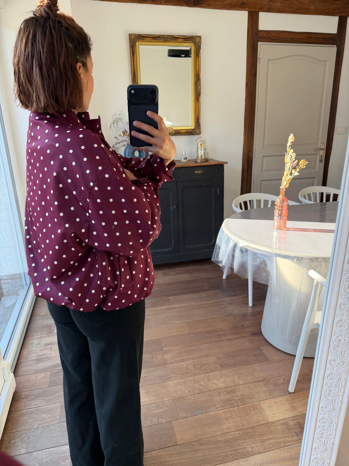 Veste César bordeaux