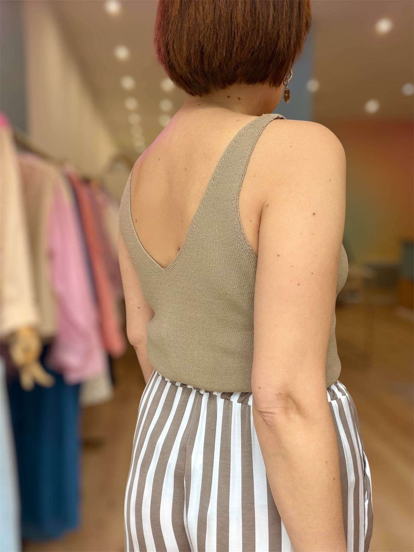 Top Yse taupe