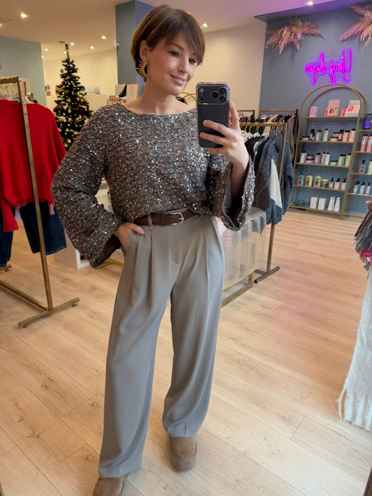 Pantalon Lauriane gris