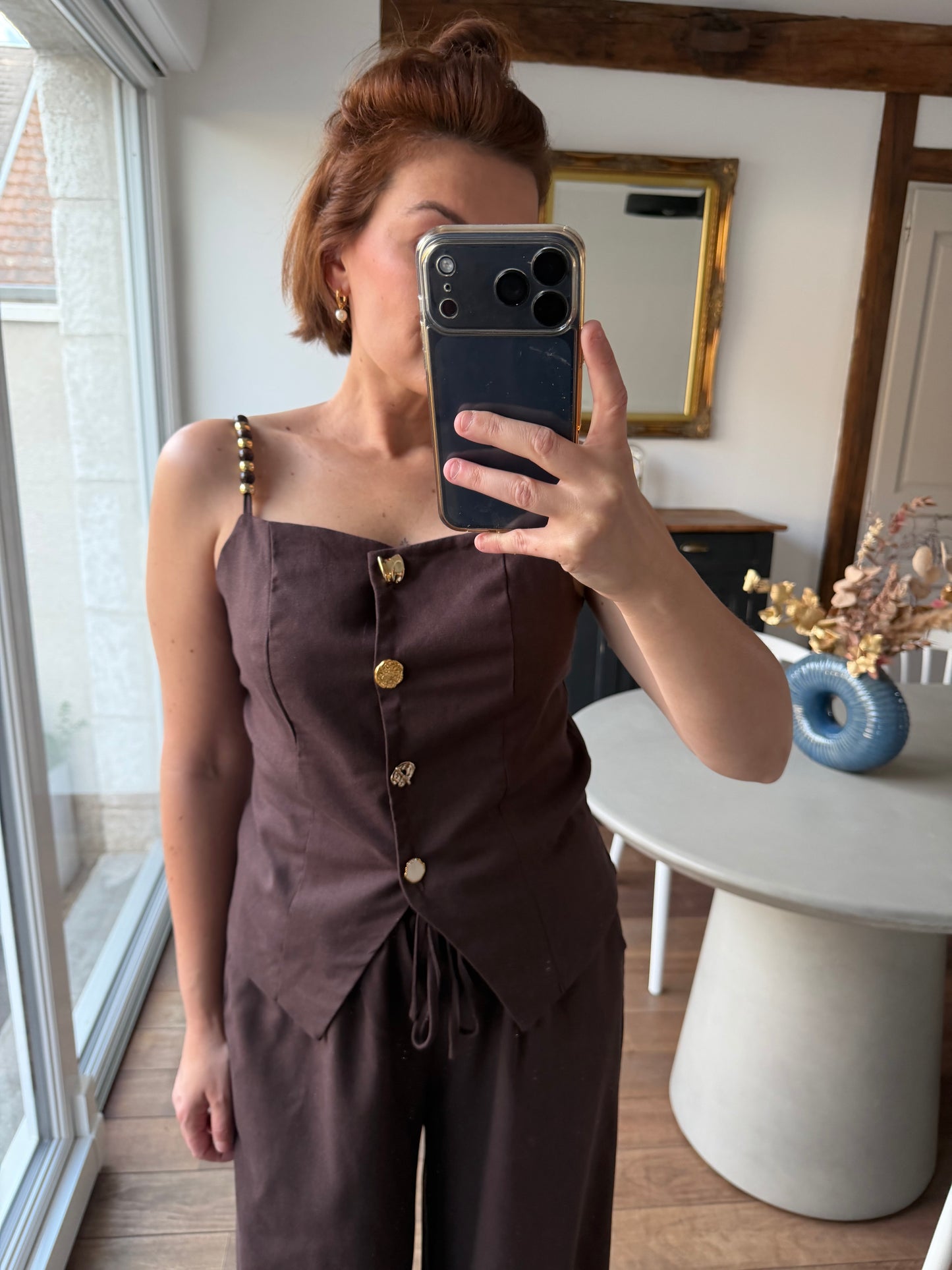 Ensemble  Jamy  marron