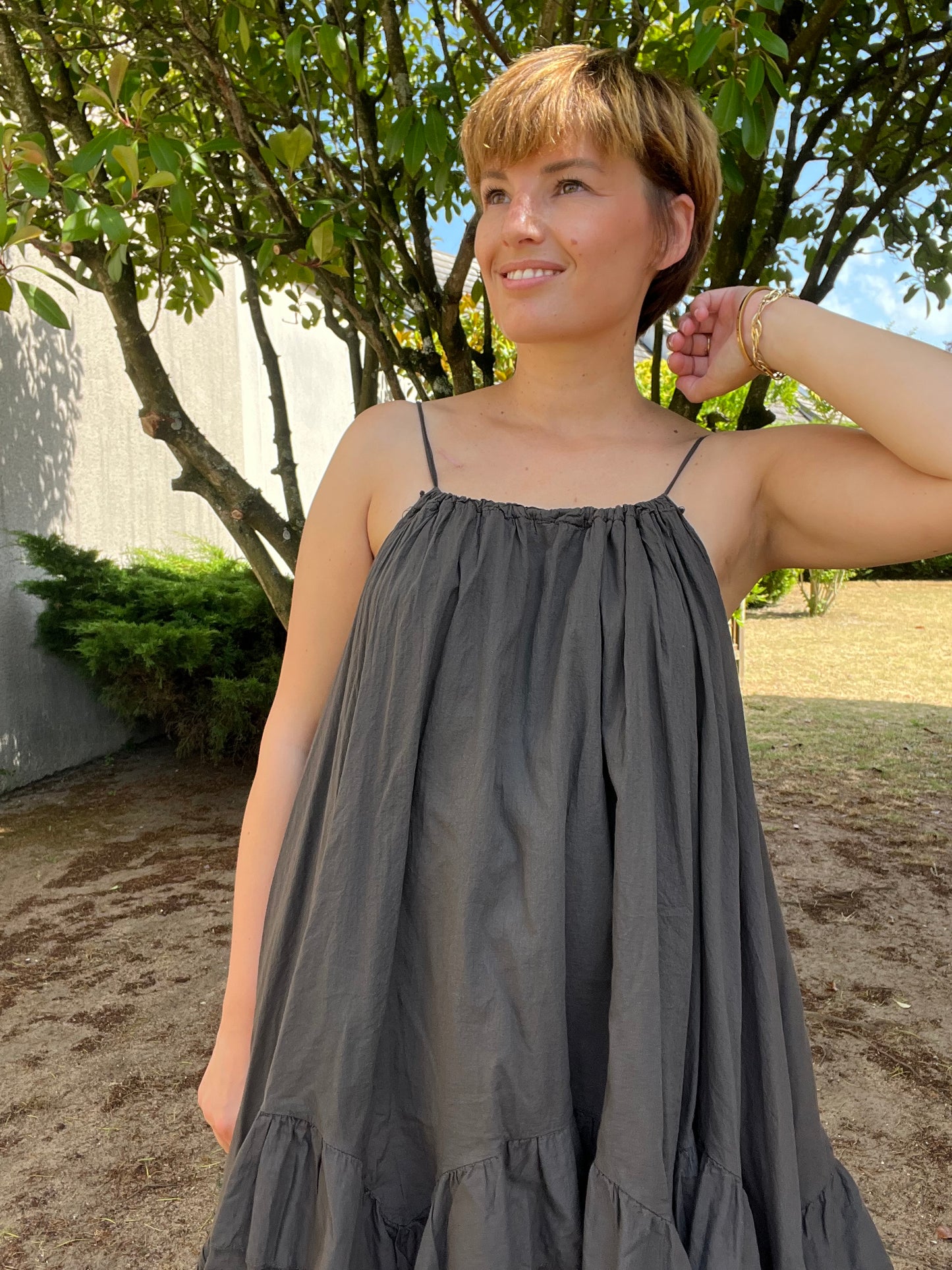 Robe Lyra marron