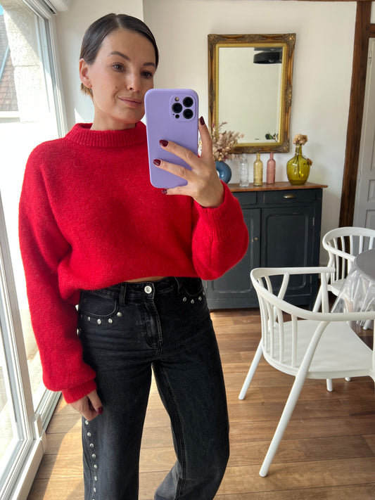 Pull rouge Henriette