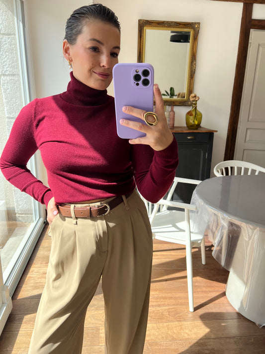 Pull Sandro bordeaux