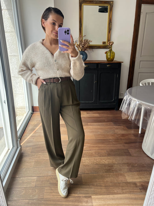 Pantalon Lauriane Kaki