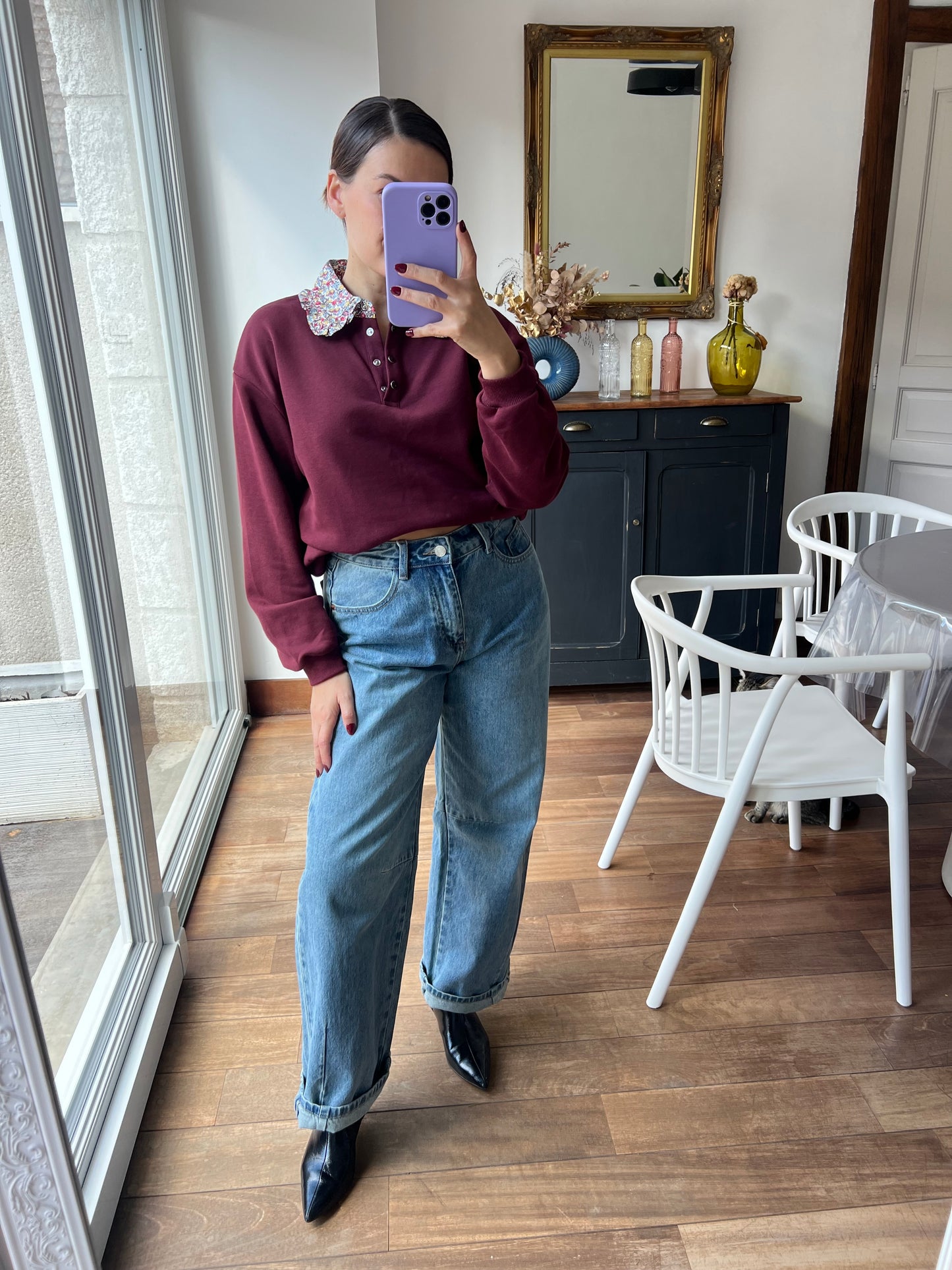 Sweat Huguette Bordeaux