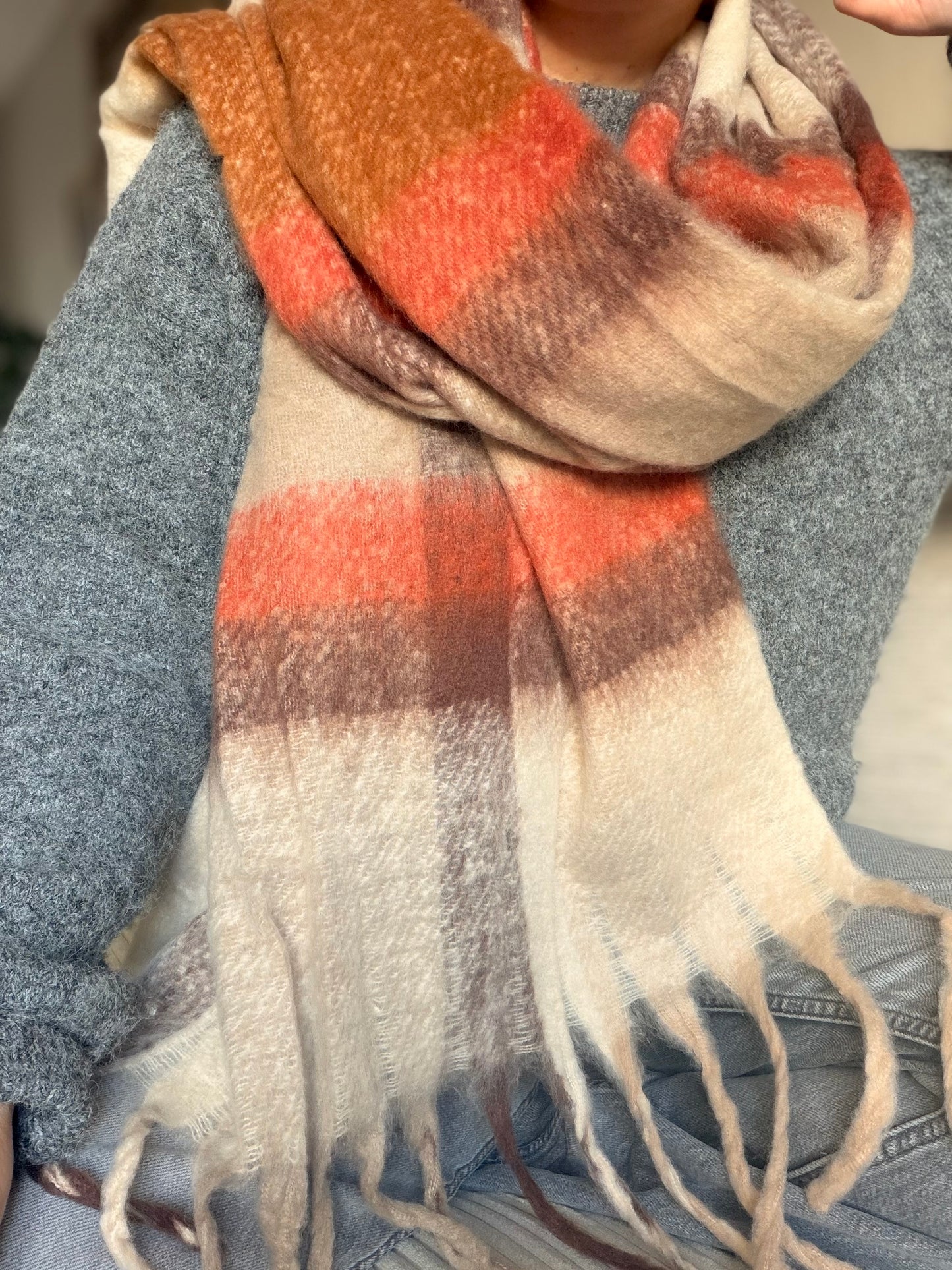 Écharpe lungo camel