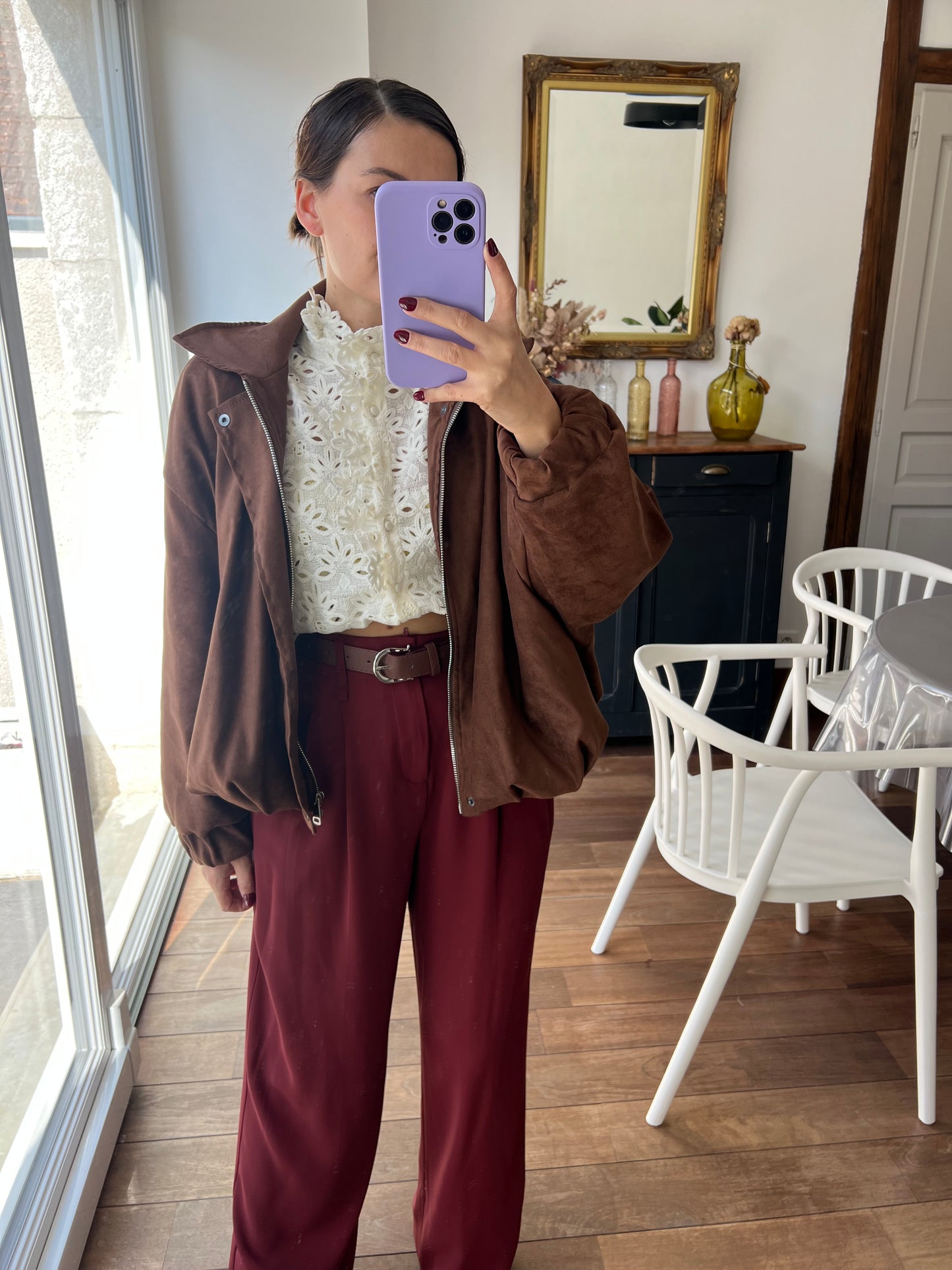 Pantalon Lauriane Bordeaux