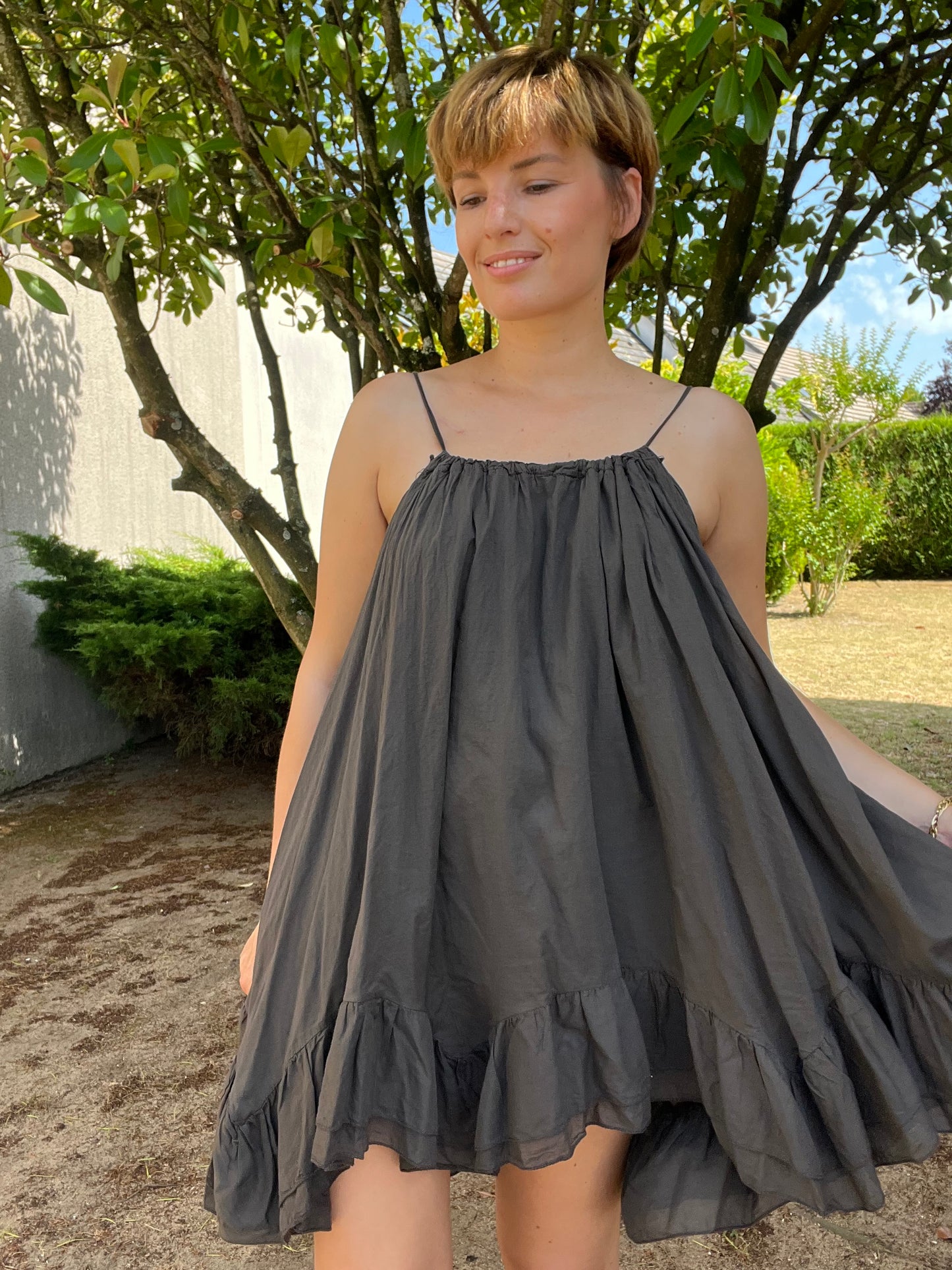 Robe Lyra marron