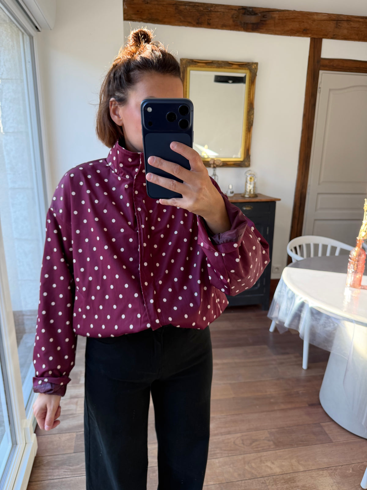 Veste César bordeaux