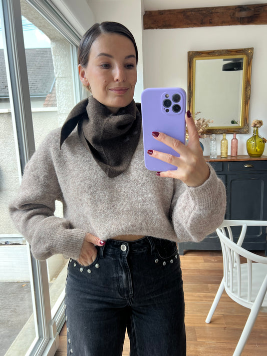 Écharpe marron Bernadette