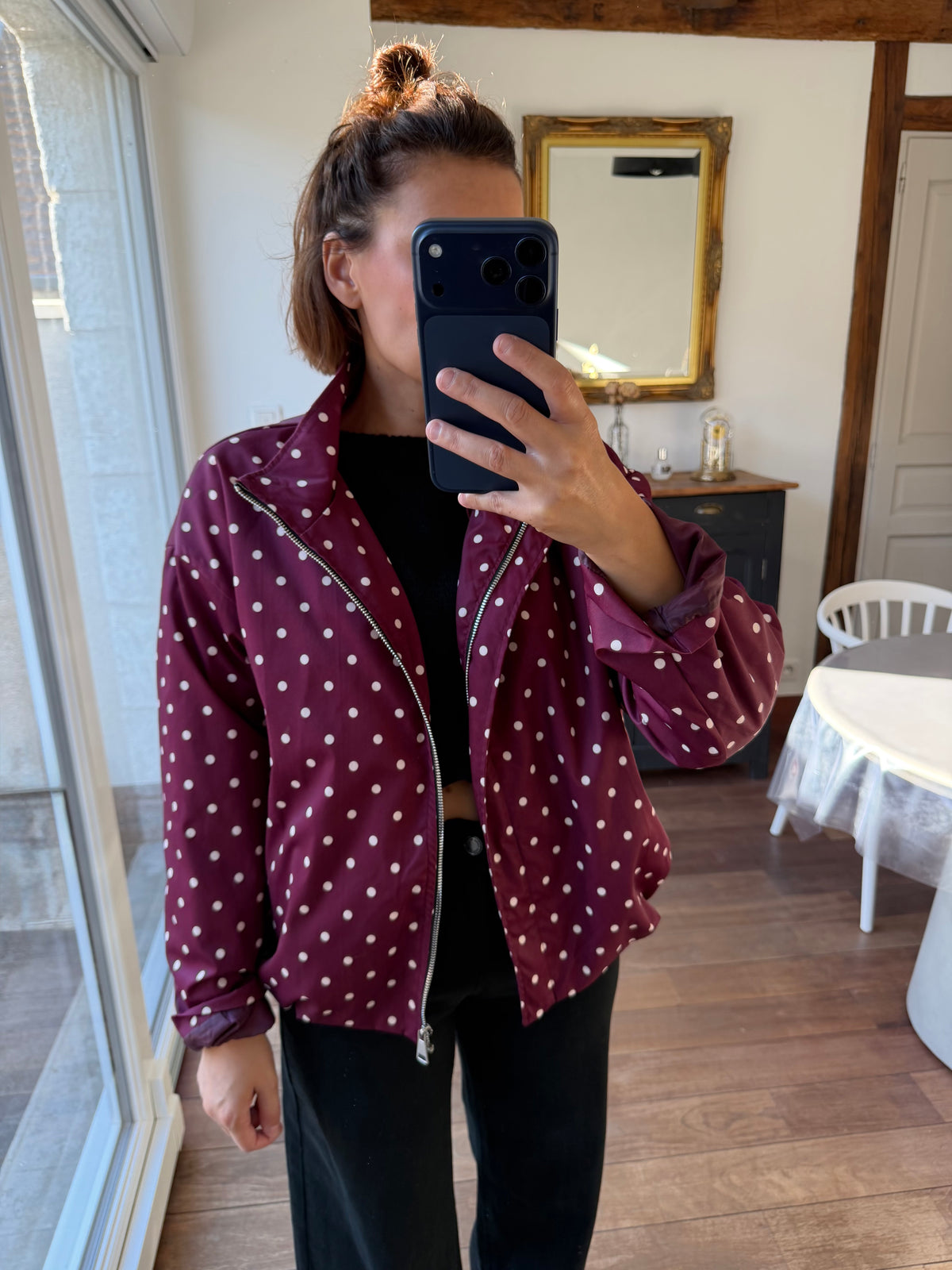 Veste César bordeaux