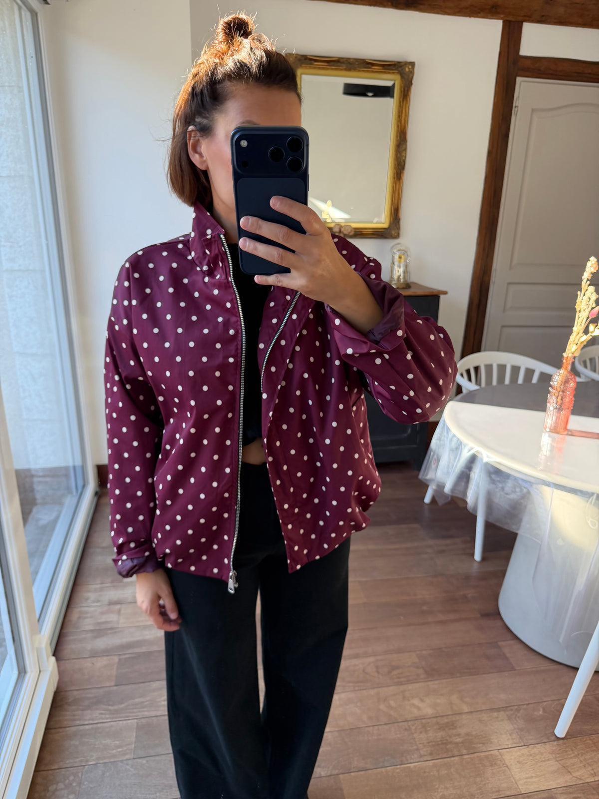Veste César bordeaux