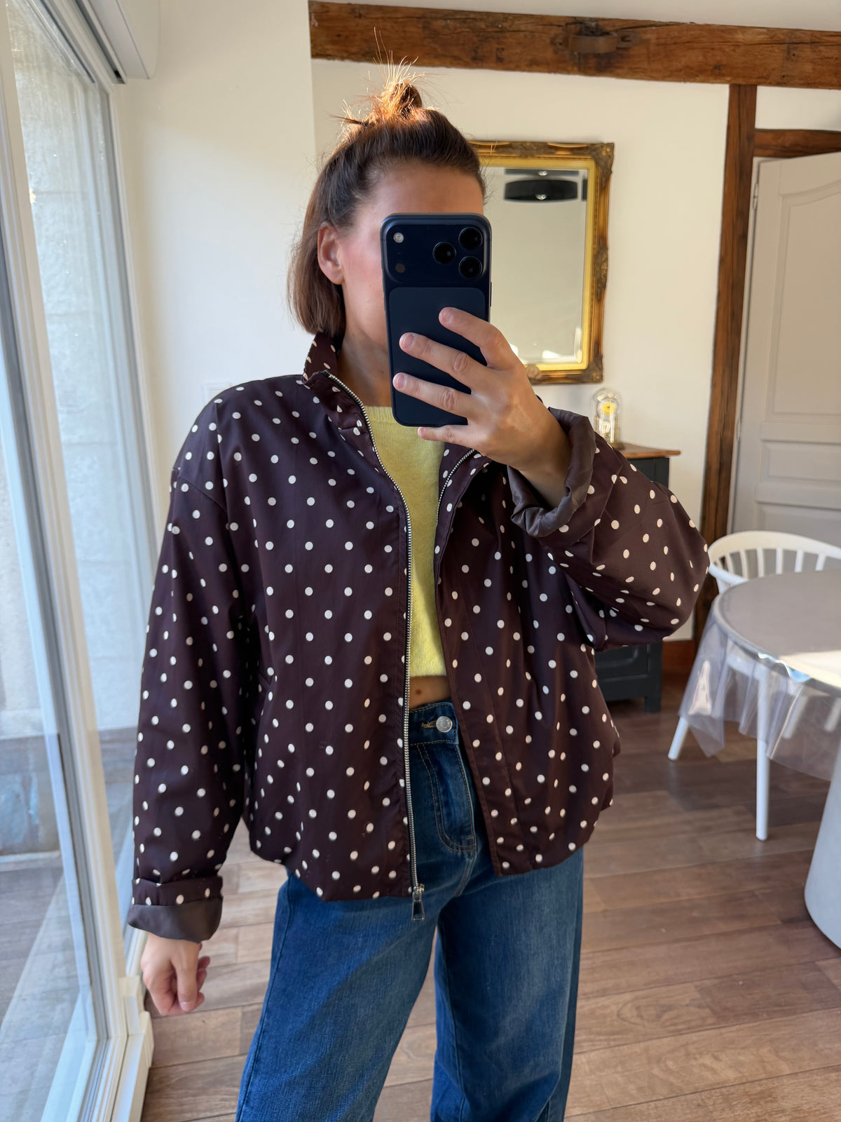 Veste César marron