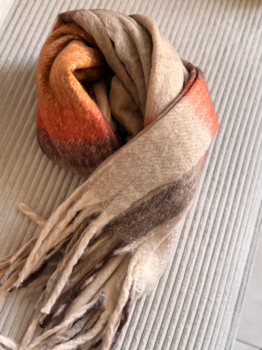 Écharpe lungo camel