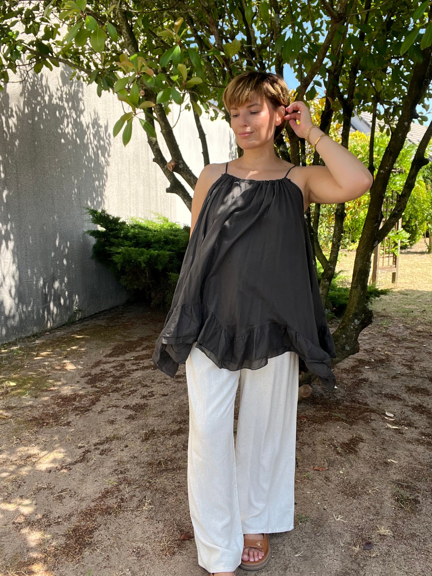 Robe Lyra marron