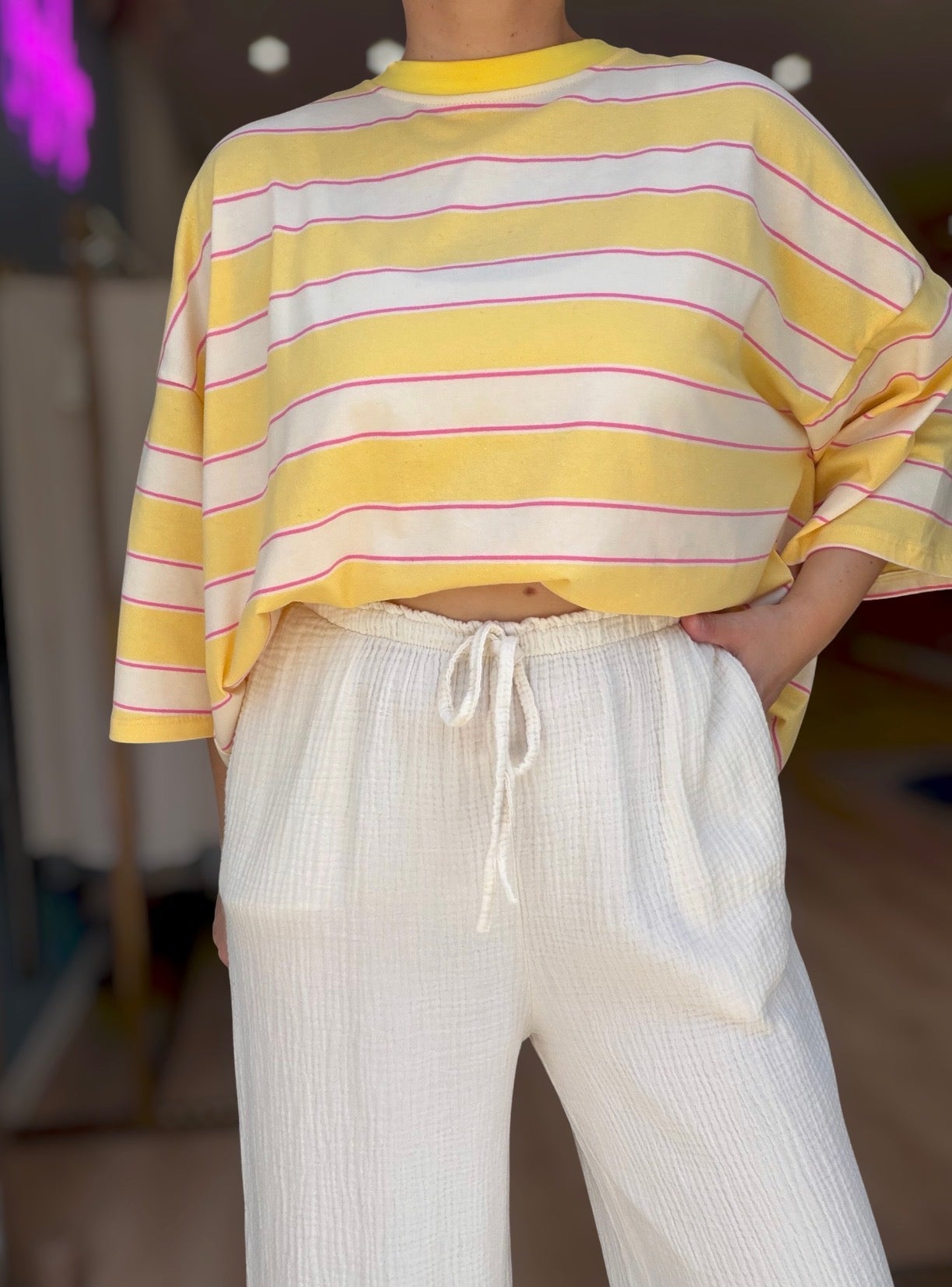 T-shirt Marcella Jaune