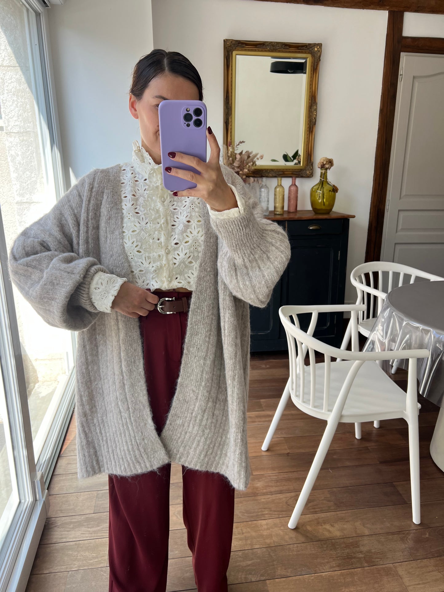 Pantalon Lauriane Bordeaux