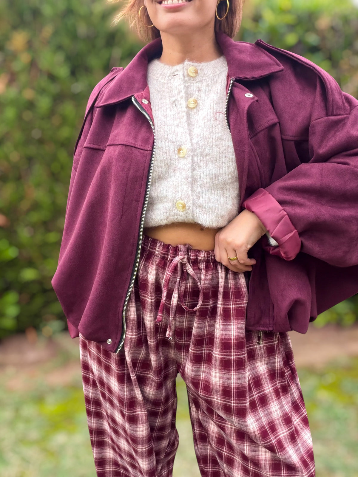 Bomber Brooke bordeaux