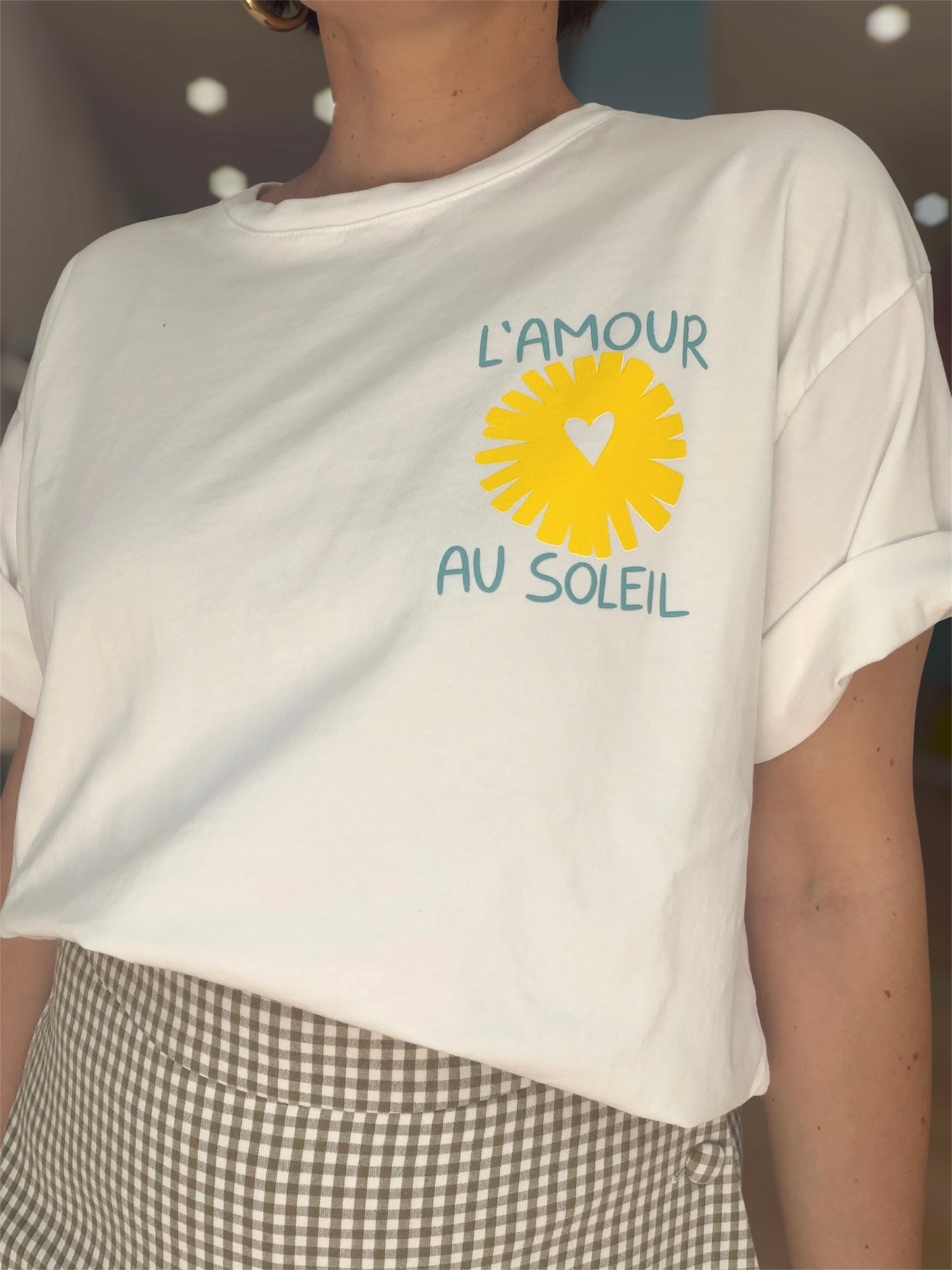 T-Shirt Soleil Blanc