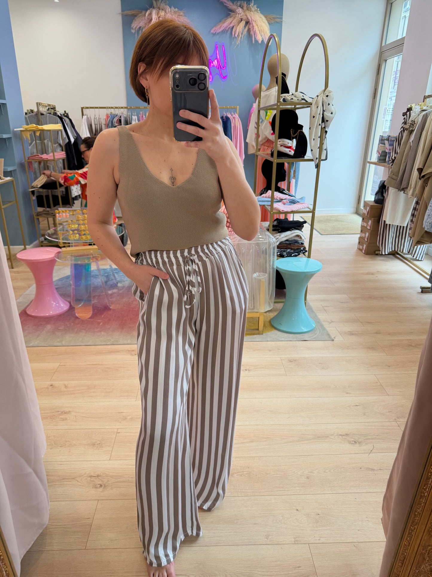 Top Yse taupe